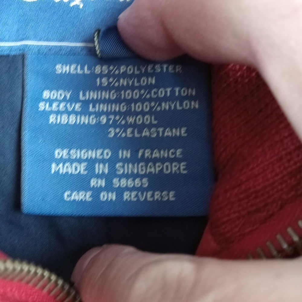 Facconable Jacket Mens Medium Red Microfiber Sued… - image 5